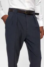 Antioch Indigo Belted Double Hem Trousers