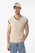 Chapeau brodé Antioch Ecru pour homme