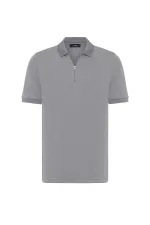 Antioch Gri Fermuarlı Regular Fit Erkek T-Shirt