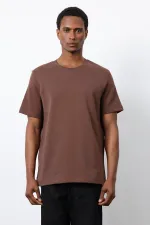 Antioch Kahve Regular Fit Basic Erkek T-Shirt
