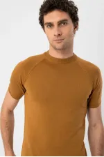 Antioch Tobacco Bicycle Collar Knit T-Shirt