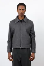 Antioch Anthracite Wool Blend Men's Jacket