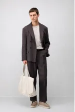 Antioch Koyu Kahve Modal Karışımlı Relaxed Fit Erkek Blazer Ceket