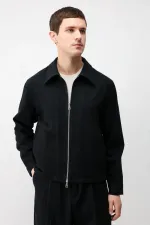 Antioch Black Textured Men's Jacket