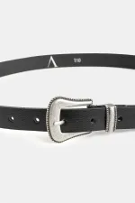 Antioch Black Men's Leather Belt