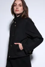 Antioch Siyah Süet Bomber Ceket