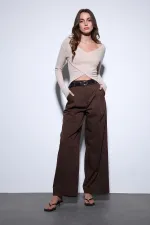 Antioch Bej Kruvaze Kadın Bluz