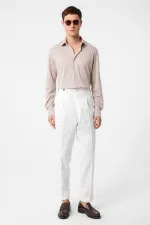 Antioch Bej Slim Fit Erkek Gömlek