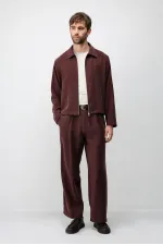 Veste d'été Antioch Burgundy en lyocell mélangé