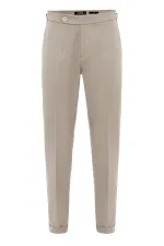 Antioch Açık Bej Yüksek Bel Regular Fit Erkek Pantolon