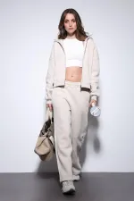 Antioch Taş Kapüşonlu Sweatshirt Kadın Eşofman Takım