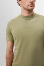 T-shirt basique Antioch kaki clair coupe slim