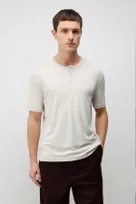 Antioch Stone Button Collar Men's T-Shirt