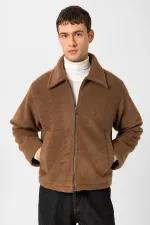 Veste pour homme Antioch Coffee, texture douce et décontractée