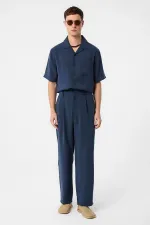 Antioch Lacivert Modal Kumaş Erkek Gömlek