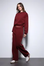 Antioch Burgundy Basic Women's Sweatshirt