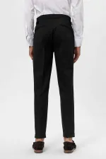 Antioch Black High Waist Regular Fit Men's Trousers