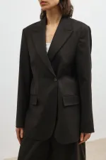 Antioch Coffee Double-Breasted Women's Blazer