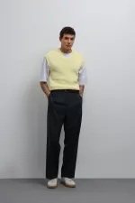 Gilet en maille jaune Antioch pour homme