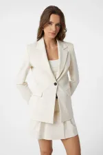 Veste blazer cintrée Antioch Ecru pour femme