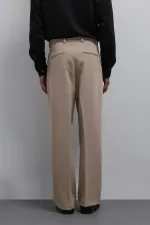 Antioch Taş Relax Fit Baggy Pilili Erkek Pantolon