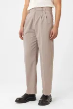 Antioch Taş Çift Pileli Baggy Fit Erkek Pantolon