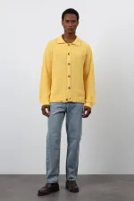 Gilet tricoté jaune Antioch pour homme