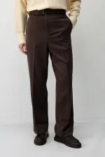 Pantalon pour homme Antioch Coffee, coupe décontractée et ceinture