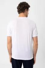 T-shirt Antioch blanc à col rond pour homme