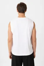 Antioch Beyaz Relaxed Fit Erkek Kolsuz T-Shirt Antioch Beyaz Relaxed Fit Erkek Kolsuz T-Shirt