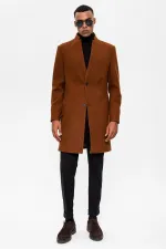Antioch Tan Magnificent Collar Men's Coat
