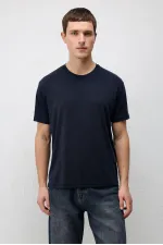T-shirt texturé premium Antioch Navy pour homme