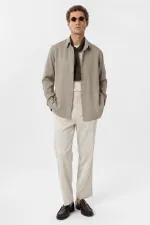 Antioch Stone Relax Fit Lyocell Fabric Men's Shirt Antioch Stone Relax Fit Lyocell Fabric Men's Shirt