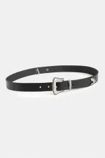 Antioch Black Men's Leather Belt