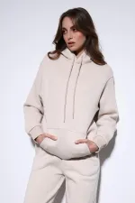 Antioch Stone Hooded Basic Women's Sweatshirt