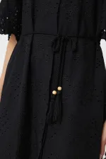 Antioch Black Women's Lace Embroidered Dress