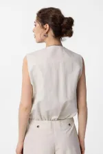 Antioch Taş Oversize Kadın Yelek