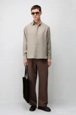 Antioch Vizon Modal Karışımlı Relax Fit Erkek Gömlek