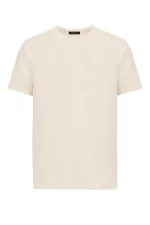 T-shirt homme Antioch Ecru Basic à col rond