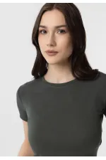 Antioch Haki Crop Kadın T-Shirt