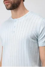 Antioch Bebe Mavi Dokulu Erkek Triko T-Shirt