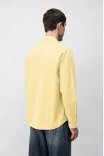 Antioch Sarı Relax Fit Erkek Gömlek