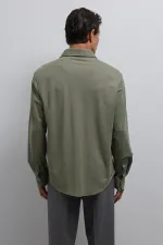 Antioch Khaki Relax Fit Men's Shirt