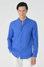 Antioch Saks Regular Fit Mandarin Collar Men's Shirt