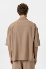 Chemise homme Antioch Mink à manches courtes décontractées