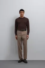 Pantalon Antioch beige à coupe fuselée pour homme