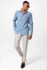 Chemise à manches longues Antioch Indigo pour homme