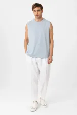 Antioch Bebe Mavi Relaxed Fit Erkek Kolsuz T-Shirt