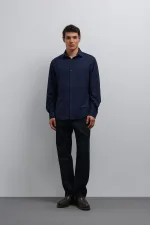 Chemise homme Antioch Navy Relax Fit