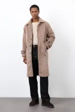 Antioch Açık Kahve Suni Kürk Erkek Kaban